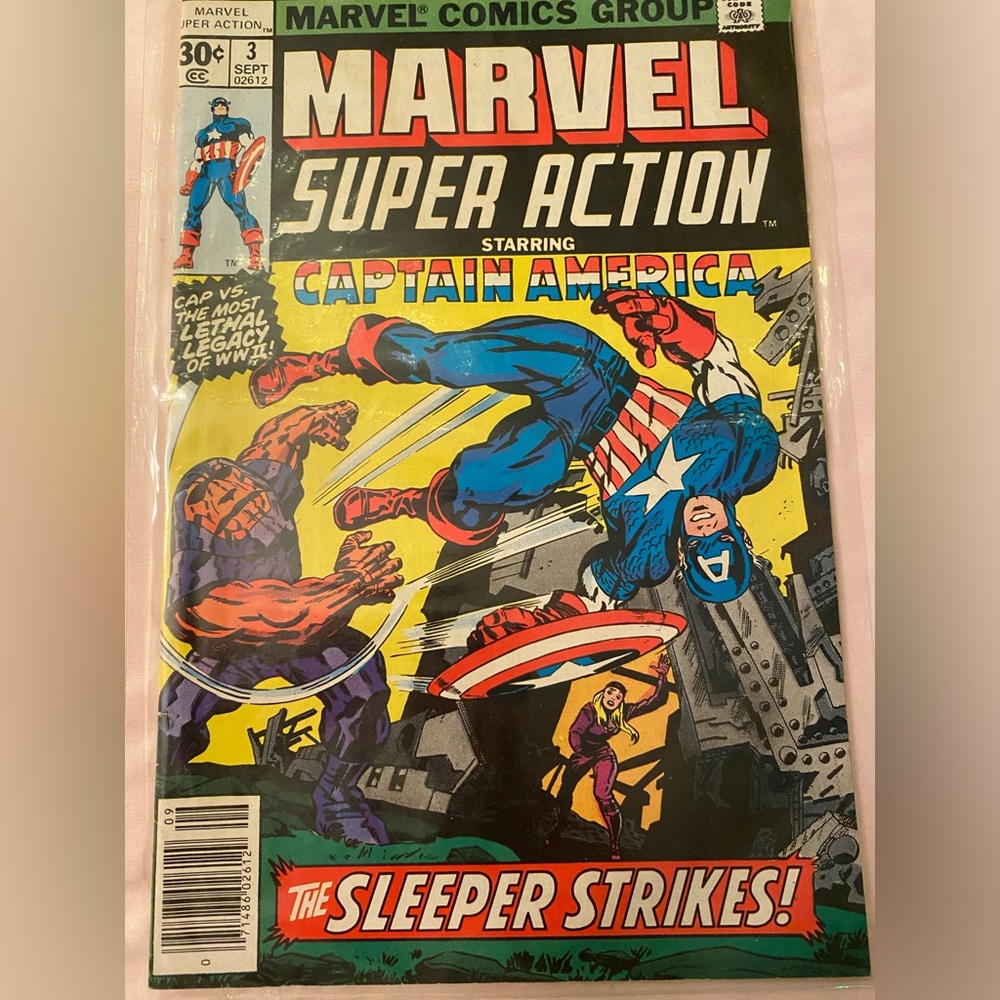 Marvel SuperAction Starring Captain America, The Sleeper Strikes Comic